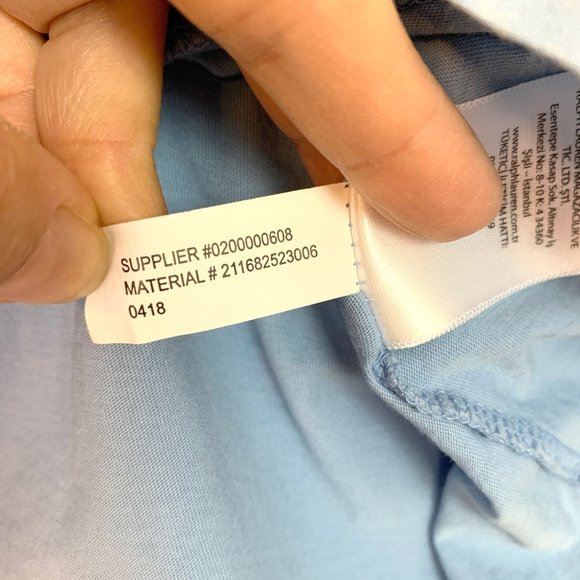 POLO RALPH LAUREN Blue 100% Cotton Pony V-Neck Stone Wash T-Shirt Sz L - Picture 5 of 5